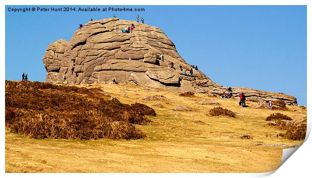 Hay Tor Dartmoor Print by Peter F Hunt