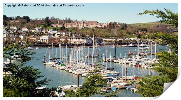 Dartmouth From Kingswear Print by Peter F Hunt