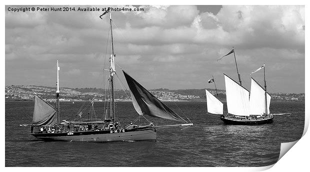 Heading Out To Sea Print by Peter F Hunt