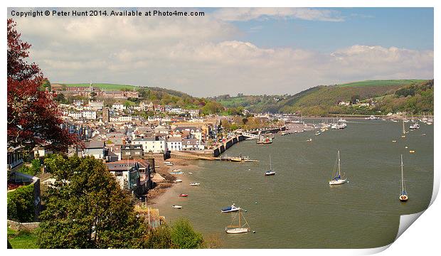 Dartmouth And The River Dart Print by Peter F Hunt