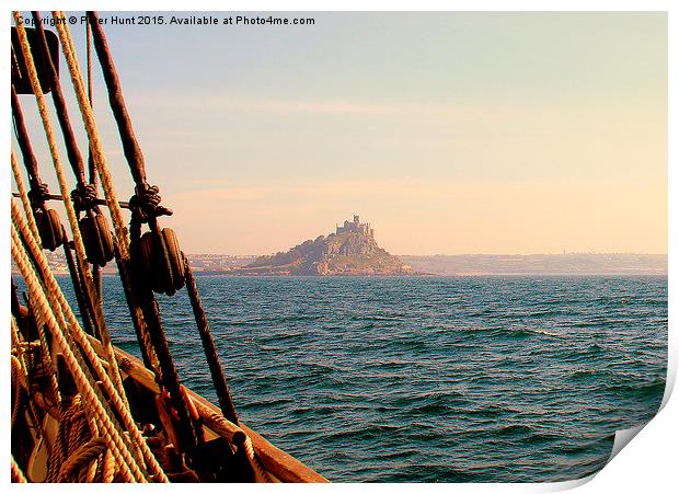  St Michael's Mount From The Irene Print by Peter F Hunt