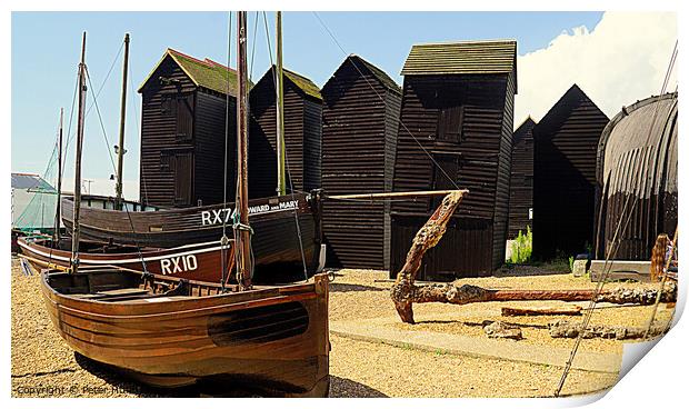 Hastings Old Town Print by Peter F Hunt