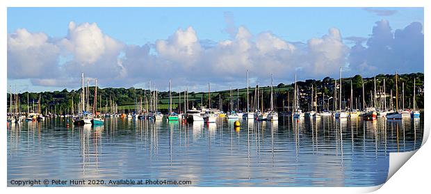 Early Morning On The River Fal Print by Peter F Hunt