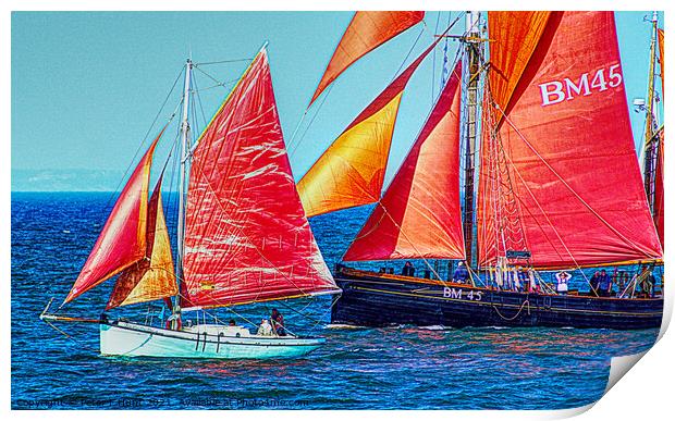 Love Heritage Sailing Print by Peter F Hunt
