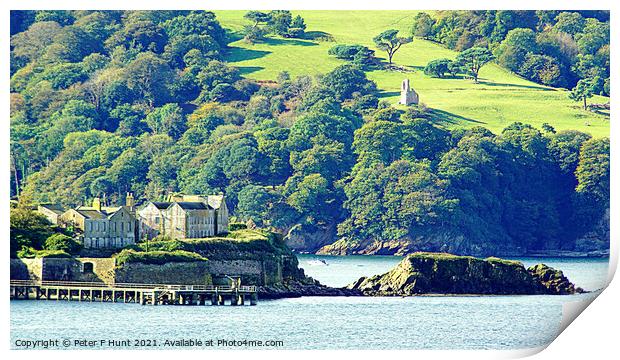 Plymouth Drakes Island Print by Peter F Hunt