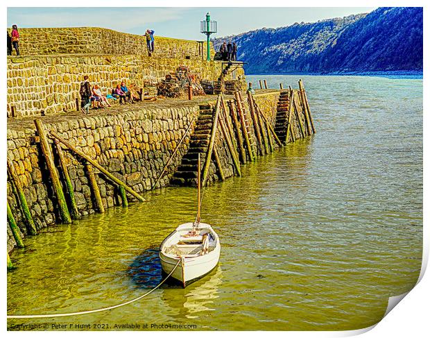 The Ancient Harbour Wall  Print by Peter F Hunt