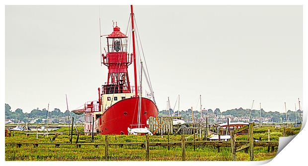 The Tollesbury Lightship  Print by Peter F Hunt