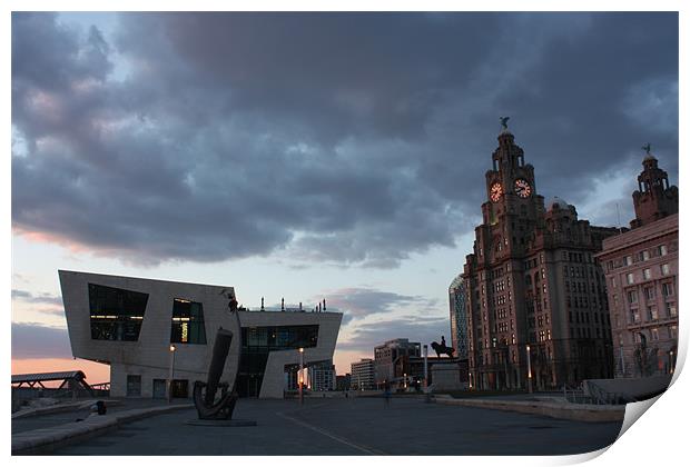 Liver buildings Print by phillip murphy