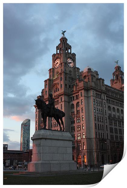 Liver buildings Print by phillip murphy