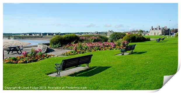 Lossiemouth sea front Print by Lloyd Fudge