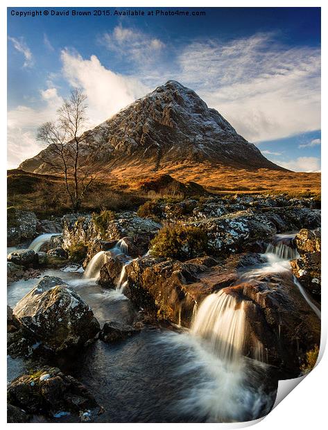  Stob Dearg, Buachaille Etive Mor Print by David Brown