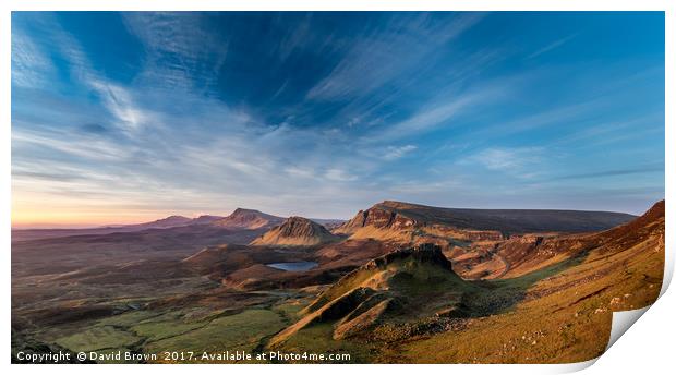 The Quiraing No6 Print by David Brown