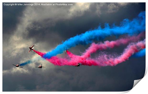 Red Arrows  Print by Mike Jennings