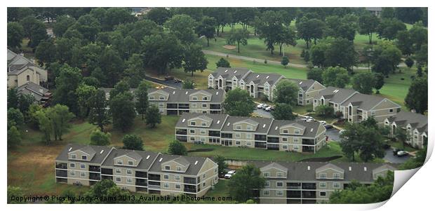 Condos in the Neighborhood Print by Pics by Jody Adams