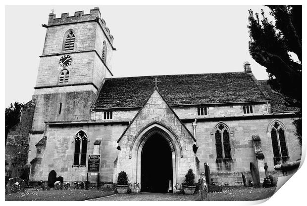 Prestbury Church Print by Gemma Shipley