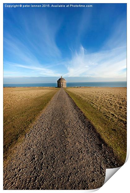 All Roads Lead to Mussenden Print by Peter Lennon