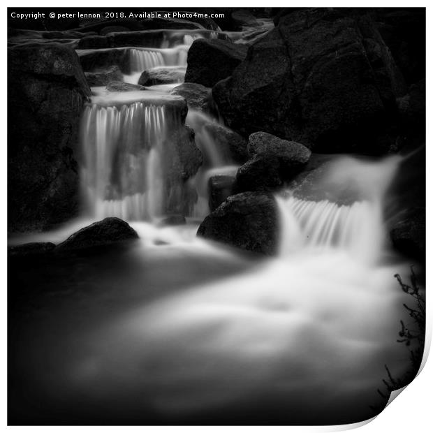 Trassey Falls Print by Peter Lennon