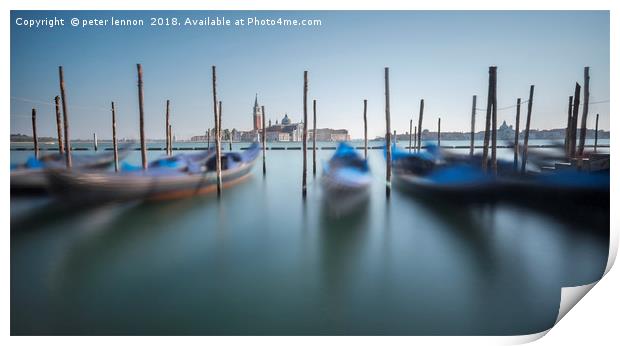 Simply Venice Print by Peter Lennon