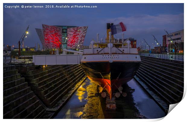 Nomadic Meets Titanic Print by Peter Lennon