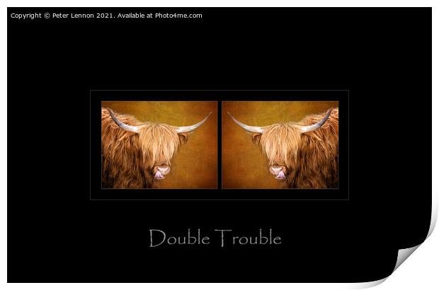 Double Trouble Print by Peter Lennon