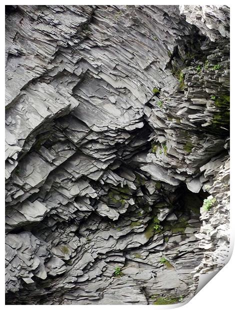 Columnar jointing, Iceland Print by Kay Gorzko