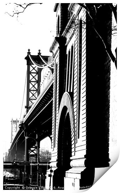            Under the Bridge Print by Georgie Lilly