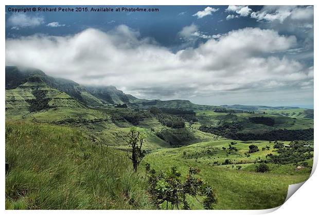  Drakensberg Valley Print by Richard Peche
