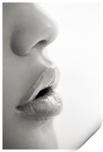 sensual lips Print by Silvio Schoisswohl