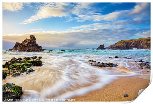 incoming tide Print by Silvio Schoisswohl