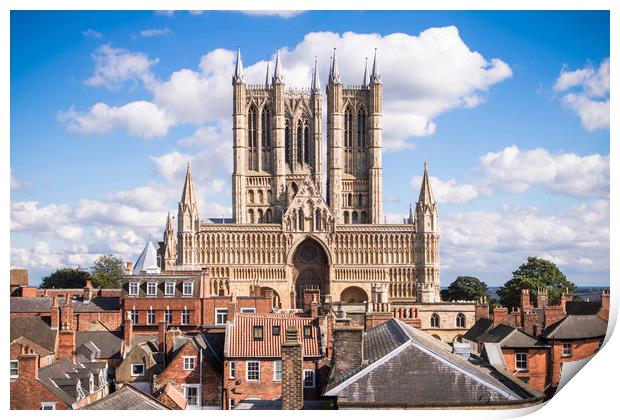 Unveiling the Magnificence of Lincoln Cathedral Print by P D
