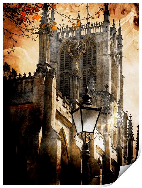 Gothic Majesty at Hull Minster Print by P D