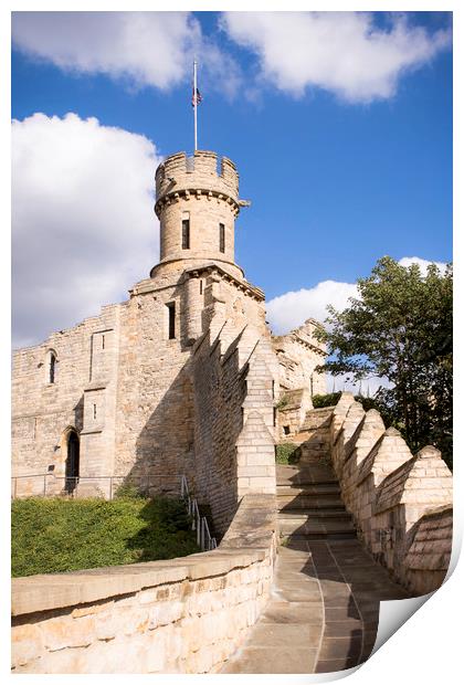 Towering Over Lincoln Castle Print by P D