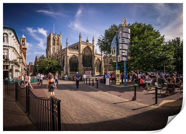 Majestic Hull Minster Print by P D