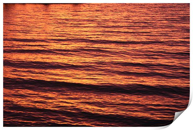 Sunset Waves Print by Hemmo Vattulainen