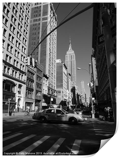 New York City Empire State Building Print by Carly Mahone
