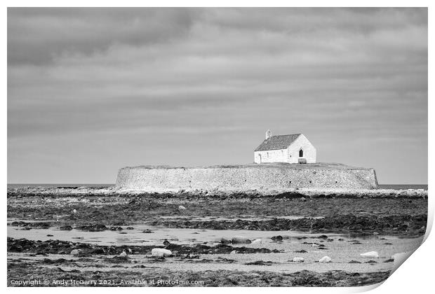 Church in the Sea Print by Andy McGarry