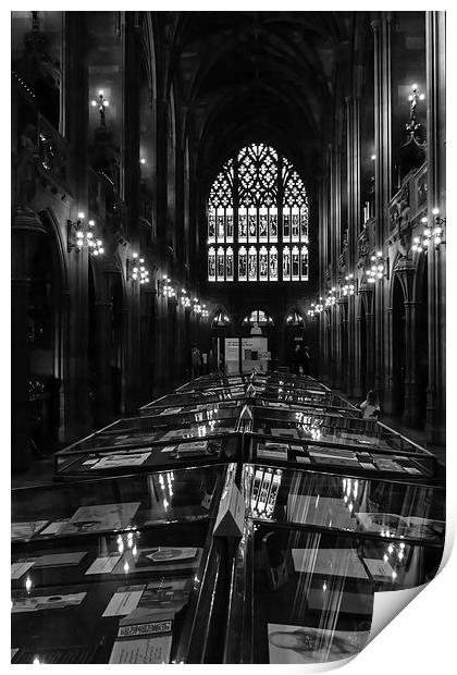 John Rylands Library - Manchester Print by Andy McGarry