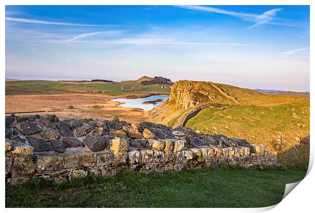 Hadrians Wall Sunset Print by Andy McGarry