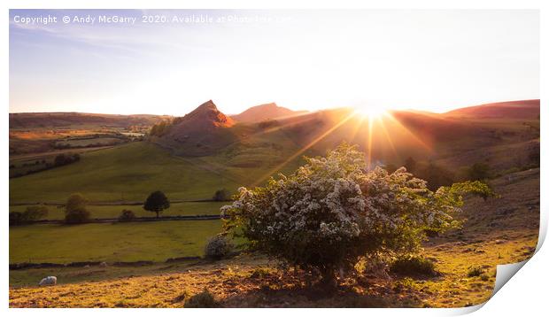 Chrome Hill Sunset Print by Andy McGarry
