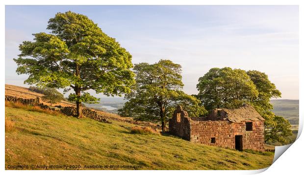 Roaches End Barn Print by Andy McGarry