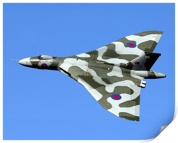 XH558 at the Windermere Airshow. Print by Ken Patterson