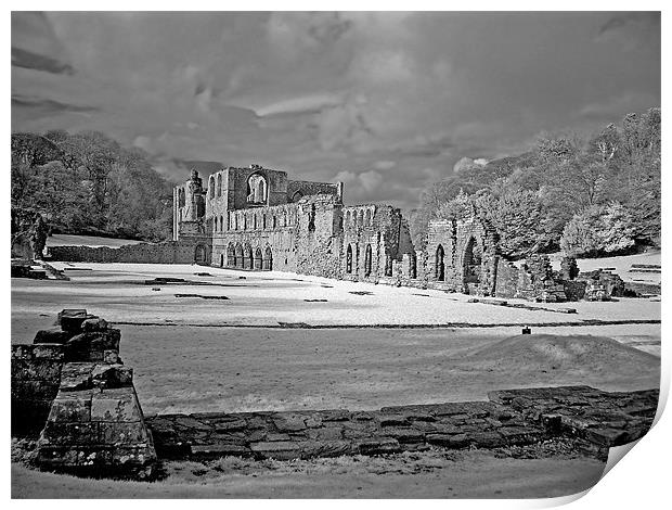 Furness Abbey - Infra-red Print by Ken Patterson