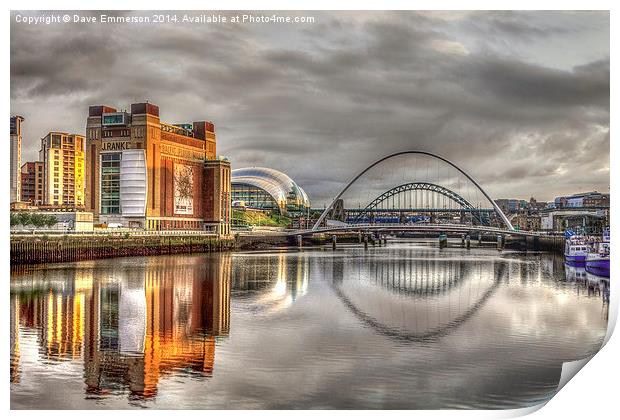 The River Tyne Print by Dave Emmerson