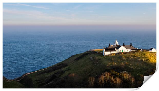 Majestic Views at Anvil Point Lighthouse Print by Daniel Rose