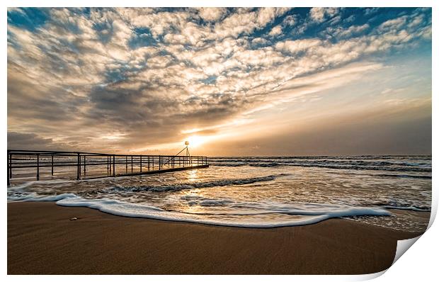 Tranquil Bournemouth Seascape Print by Daniel Rose