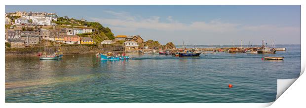 Mevagissey Outer Harbour Print by Malcolm McHugh