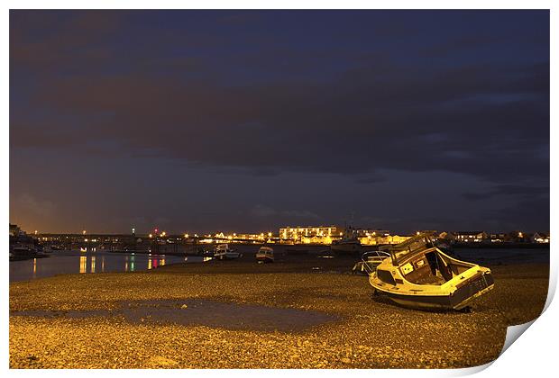 The River Adur at Dusk Print by Malcolm McHugh