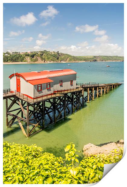The Old Lifeboat House, Tenby. Print by Malcolm McHugh