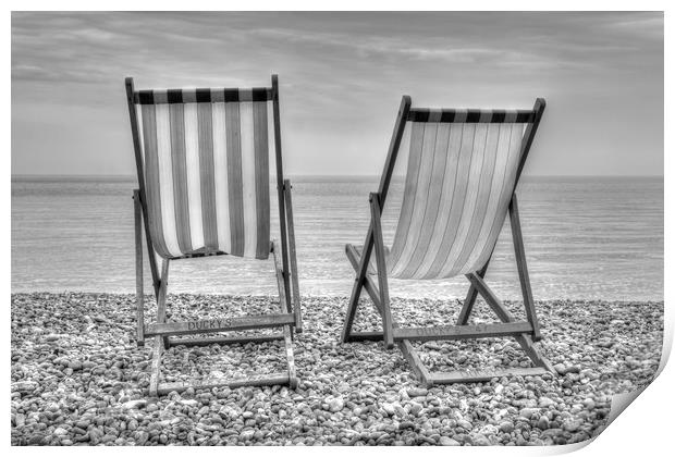 Shore Seats Print by Malcolm McHugh