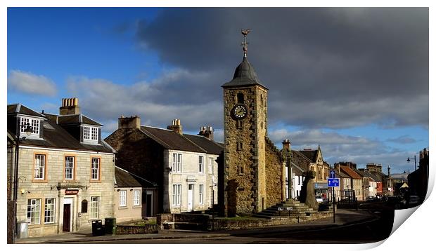 Clackmannan Main Street Print by Edward Burns